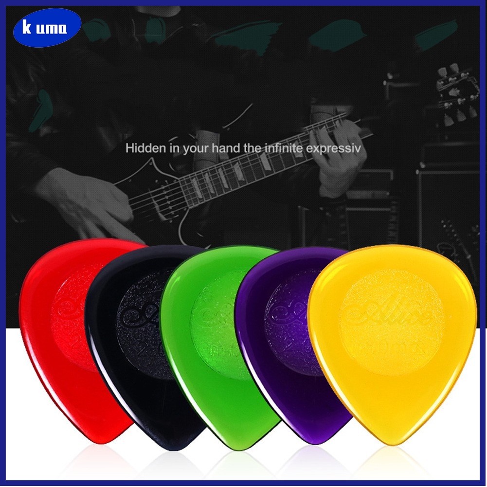 kkuma 6 ชิ้นสําหรับลูกกีตาร์ Stubby Picks Plectrums Small Stubbie