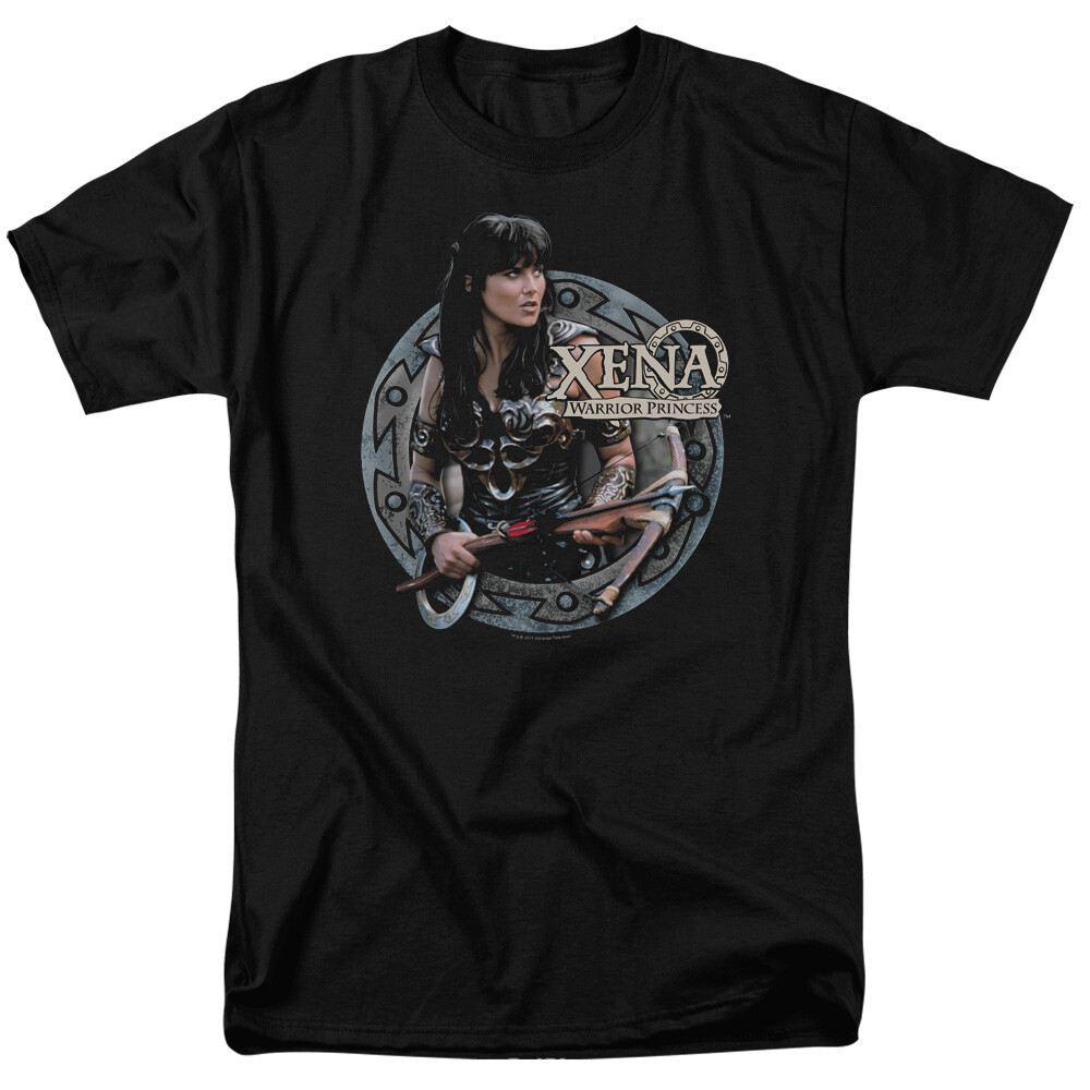 เสื้อยืดผู้рослที่ได้รับลิขสิทธิ์ Xena The Warrior Princess พร้อมเพลงจากภาพยนตร์