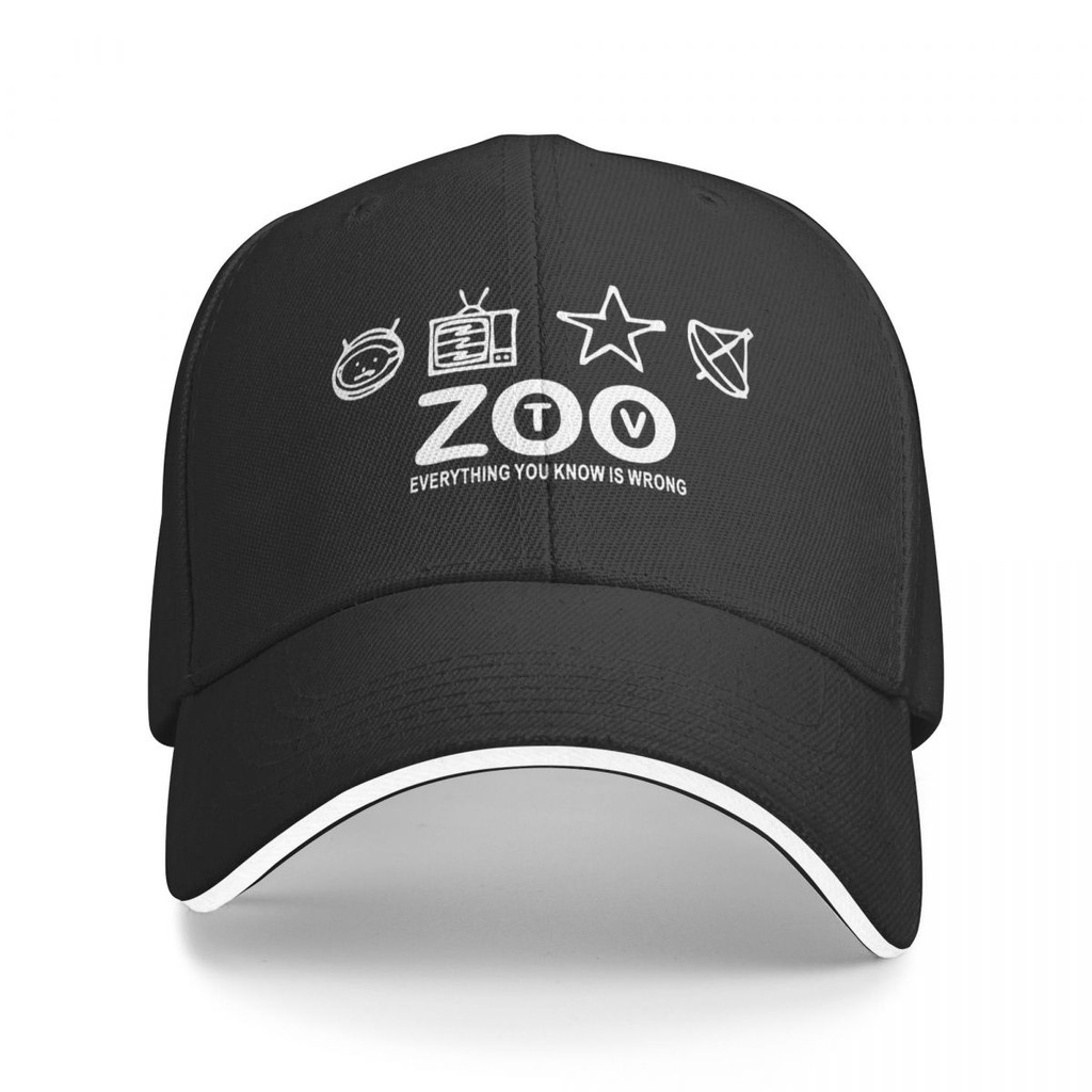 U2 Zoo Band ผู้ใหญ่เบสบอลหมวกกลางแจ้ง Trucker ทํางานหมวกปรับ Snapback หมวกตกปลาหมวกฤดูร้อน