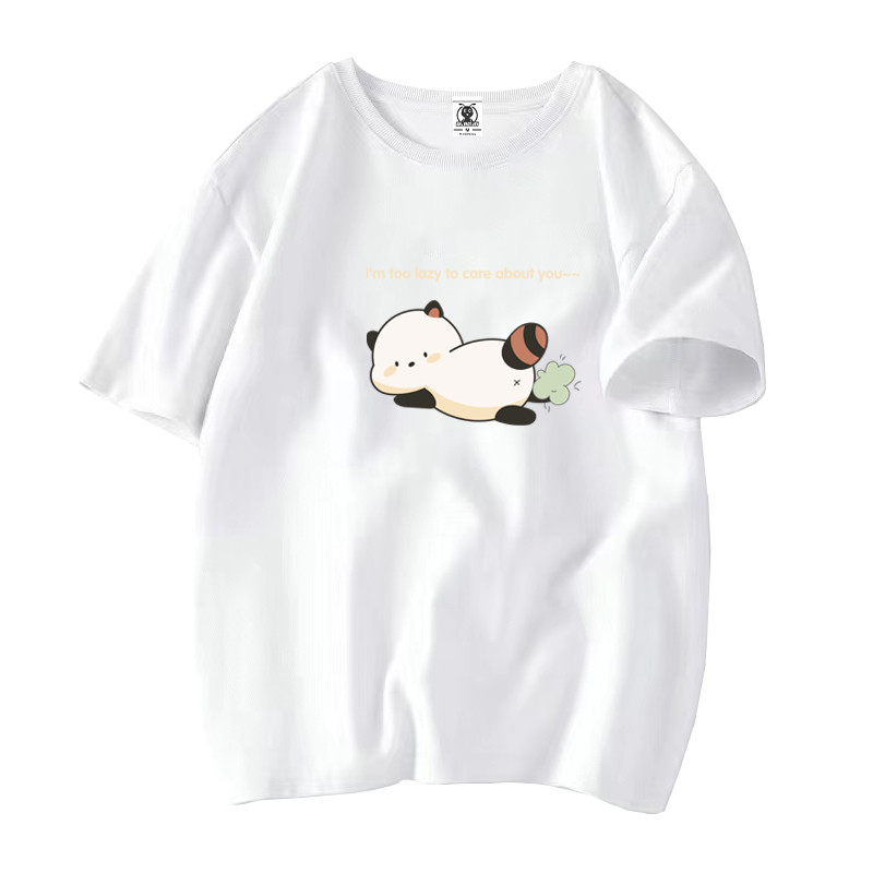 เสื้อยืดสําหรับบุรุษกีฬาเกาหลีหลวมวัยรุ่นขนาดใหญ่พิมพ์กราฟิก O421M