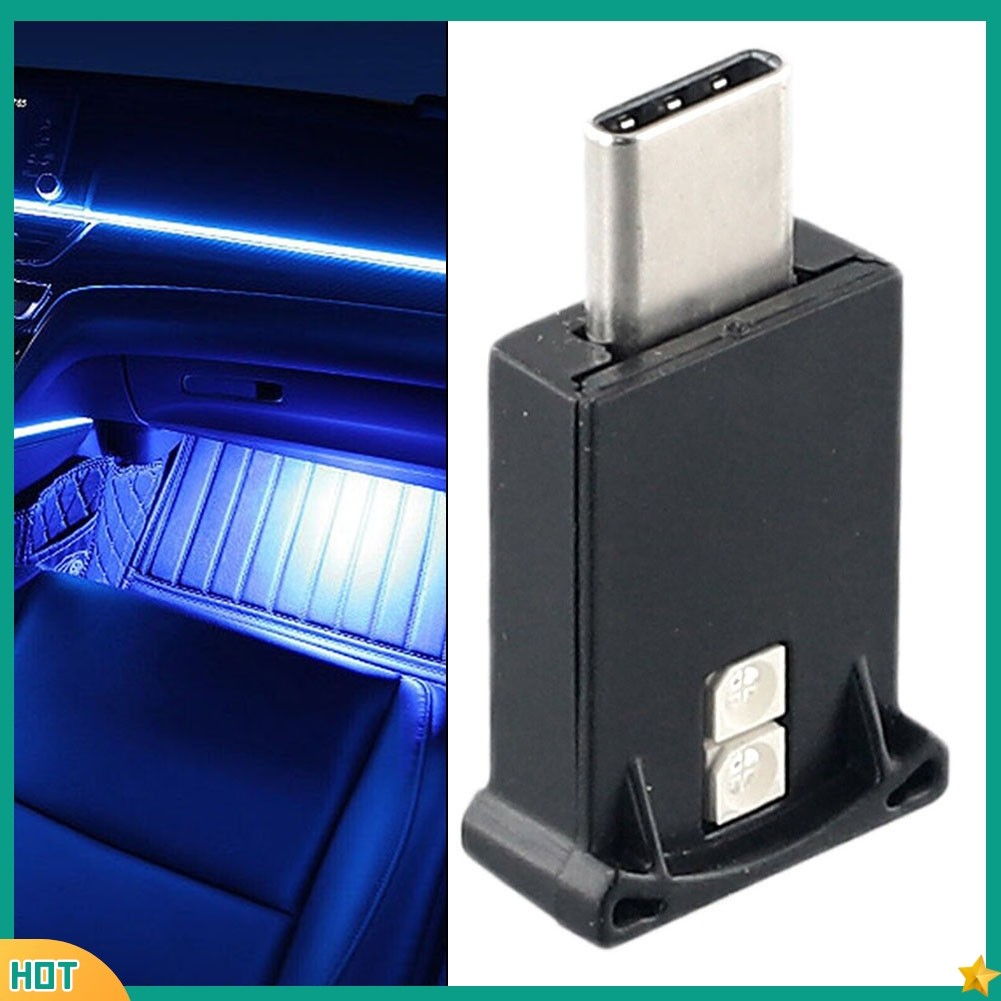 jelly Type-C LED ไฟภายในรถ Neon บรรยากาศ Ambient โคมไฟ