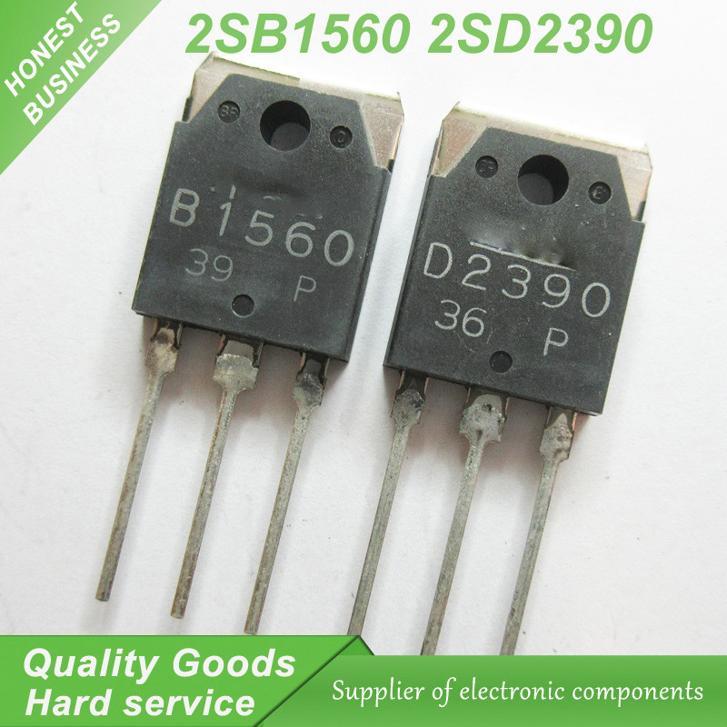 ใหม่ 4PCS 2SB1560 B1560 2SD2390 D2390 TO 3P Sound matching tube (2PCS* B1560 +2PCS* D2390 ) ใหม่เดิม