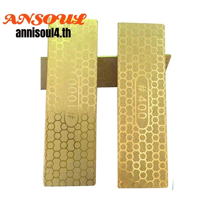 Grit 400# 1000# Double Ti Titanize เพชรหินลับน้ําหนักเบาทอง