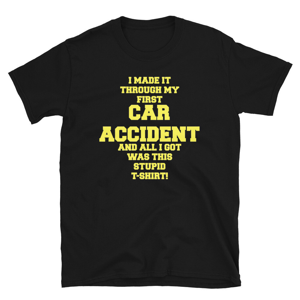 Car Accident Get Well Soon Recovery Tops Casual Streetwear Gift เสื้อยืด