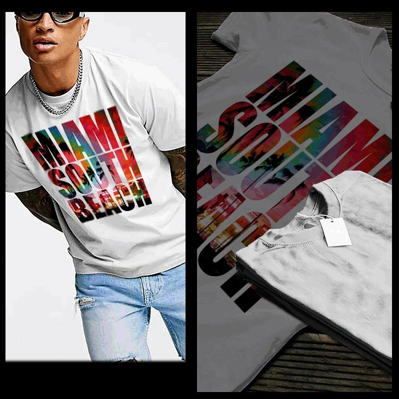 เสื้อยืด Miami South Beach Florida Miami Beach Fl China Streetwear