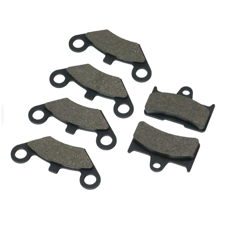 ATV ด้านหน้า 4 ชิ้น + ด้านหลัง 2 ชิ้นกึ่งโลหะเบรค Pad ดิสก์เบรก 6 ชิ้นสําหรับ CF Moto CF500 500CC CF