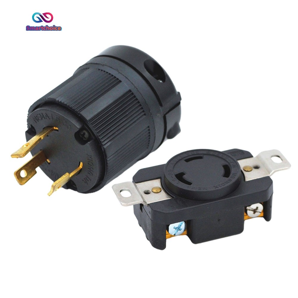 ⚡ทางเลือกอัจฉริยะ⚡2 ชิ้นสําหรับ NEMA L5-30 3 หลุมชายและหญิง Receptacle 30A 125V L5-30P L5-30R