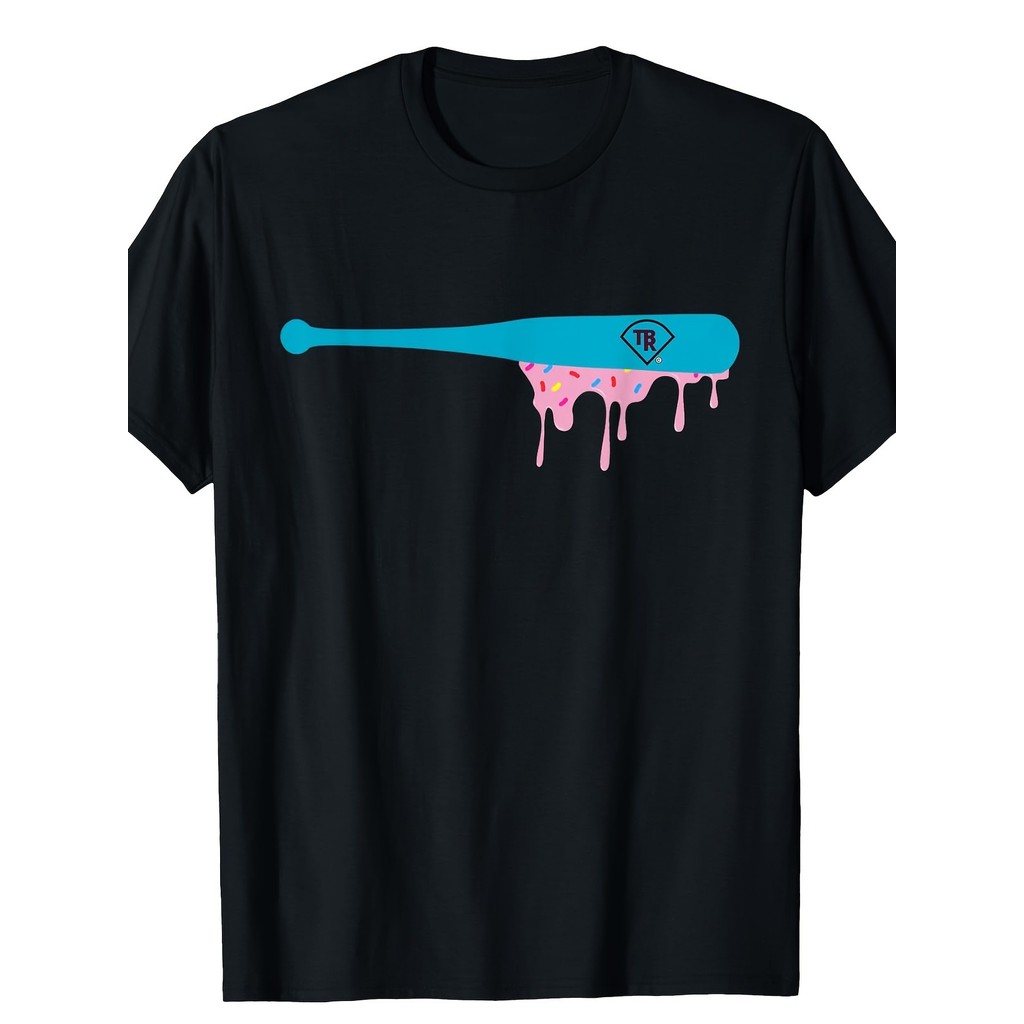 เสื้อยืดผู้ชาย Dripping Frosting Baseball Bat