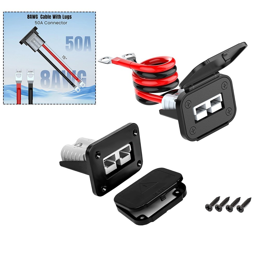 SWTDRM Hot50ABattery Quick Wire Connector แบตเตอรี่สําหรับ Anderson Connector สําหรับ Winch Trailer