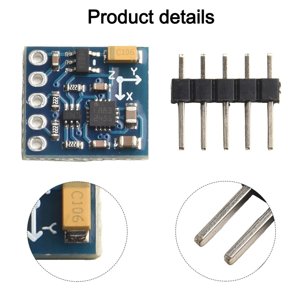 <FAIRLAND-TH>GY-271 HMC5883L อิเล็กทรอนิกส์สําหรับเข็มทิศโมดูลสามแกนเซ็นเซอร์สนามแม่เหล็ก