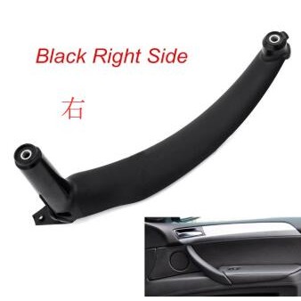 สีดําขวาภายในรถมือจับประตูด้านในแผงประตูดึงฝาครอบสําหรับ BMW E70 X5 51416969402