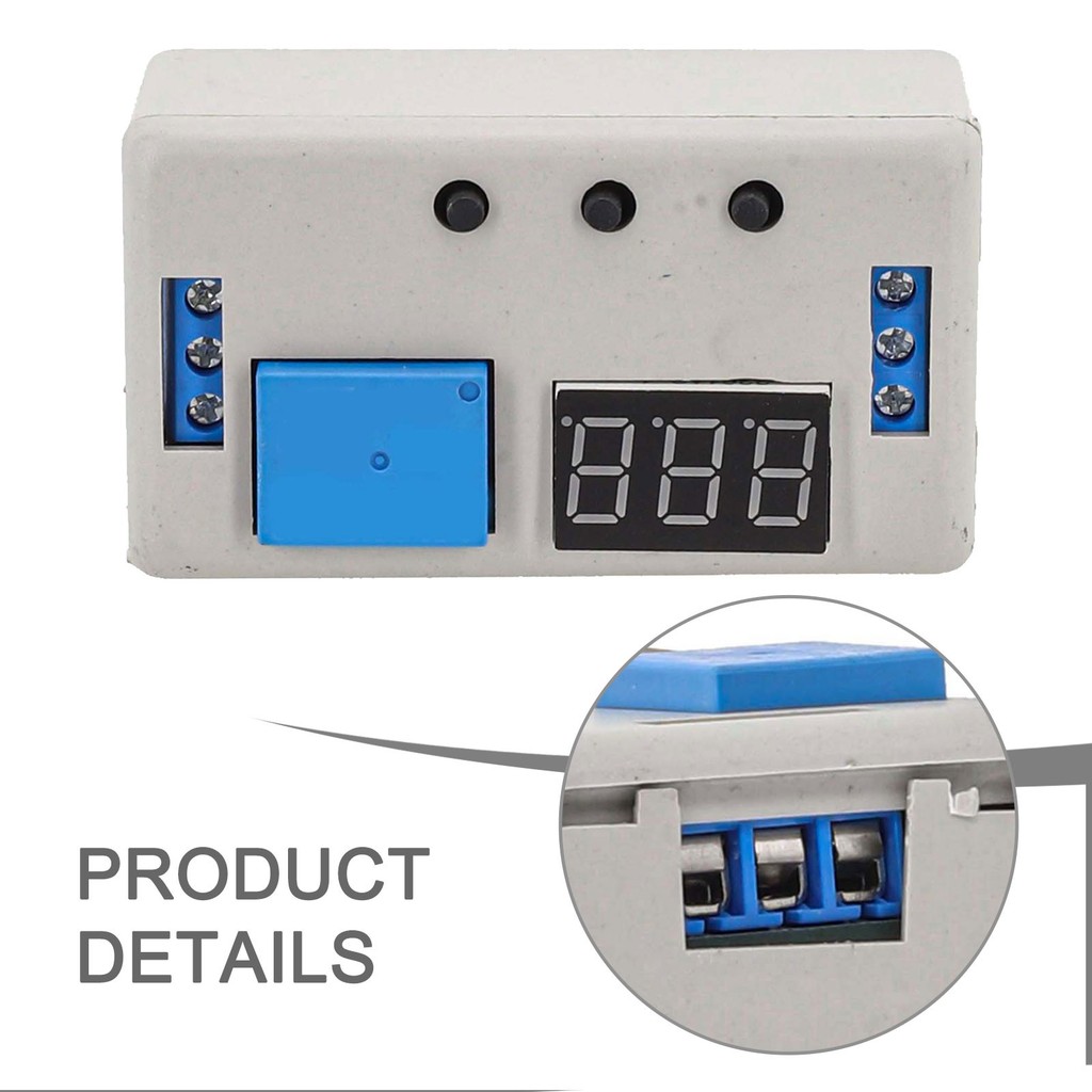 <FAIRLAND-TH> รีเลย์ตั้งเวลา 12V,0.1s ถึง 999 min 50mA รีเลย์หน่วงเวลาดิจิตอลแบบเปิดพร้อมจอแสดงผล LE