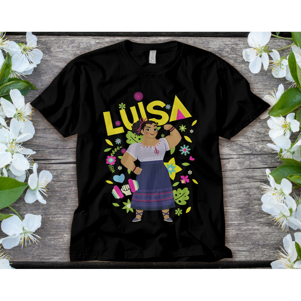 โปสเตอร์เสื้อยืดและเสื้อฮู้ดดี้ Disney Encanto Luisa แบบ Unisex สำหรับผู้ใหญ่