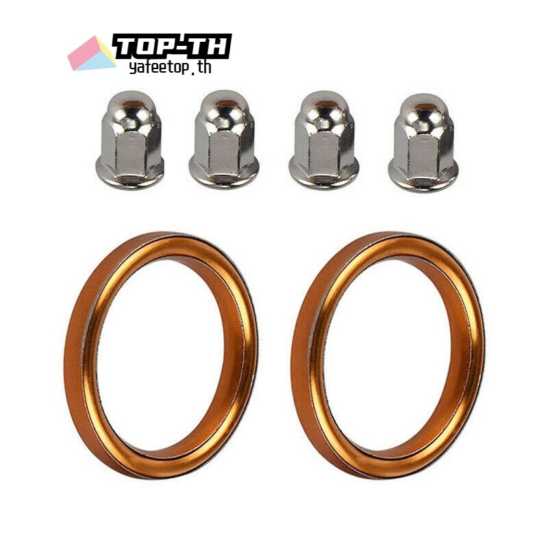 4x ปะเก็นท่อไอเสีย 18291-216-000 18291-MN5-650 สําหรับ Honda CB500/550 VF500/700/750