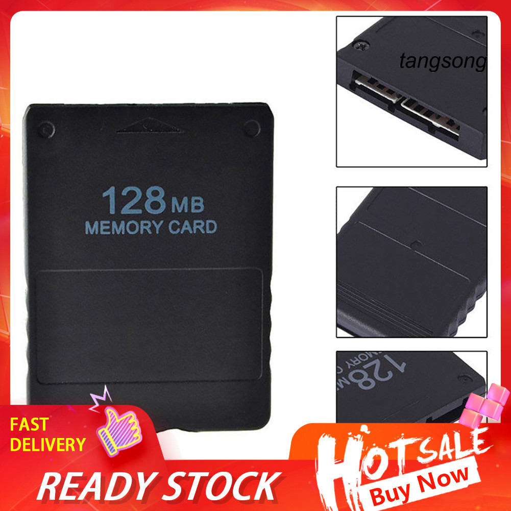 [TAN] 128MB Memory Card Game Data Saving Stick สําหรับ Sony PlayStation 2 Gaming Console
