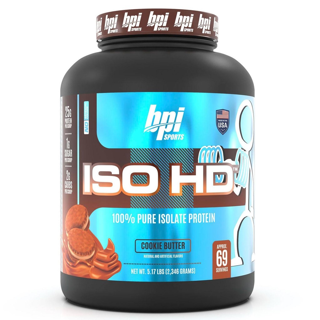 BPI Sports ISO HD Pure Isolate Protein Cookie Butter Flavour 1 แพ็ค 2.347กก.
