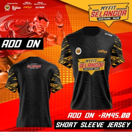 MYFit Selangor Virtual Run Tshirt / Baju Microfiber Jersi / Jersey Sublimation / Tshirt Jersey