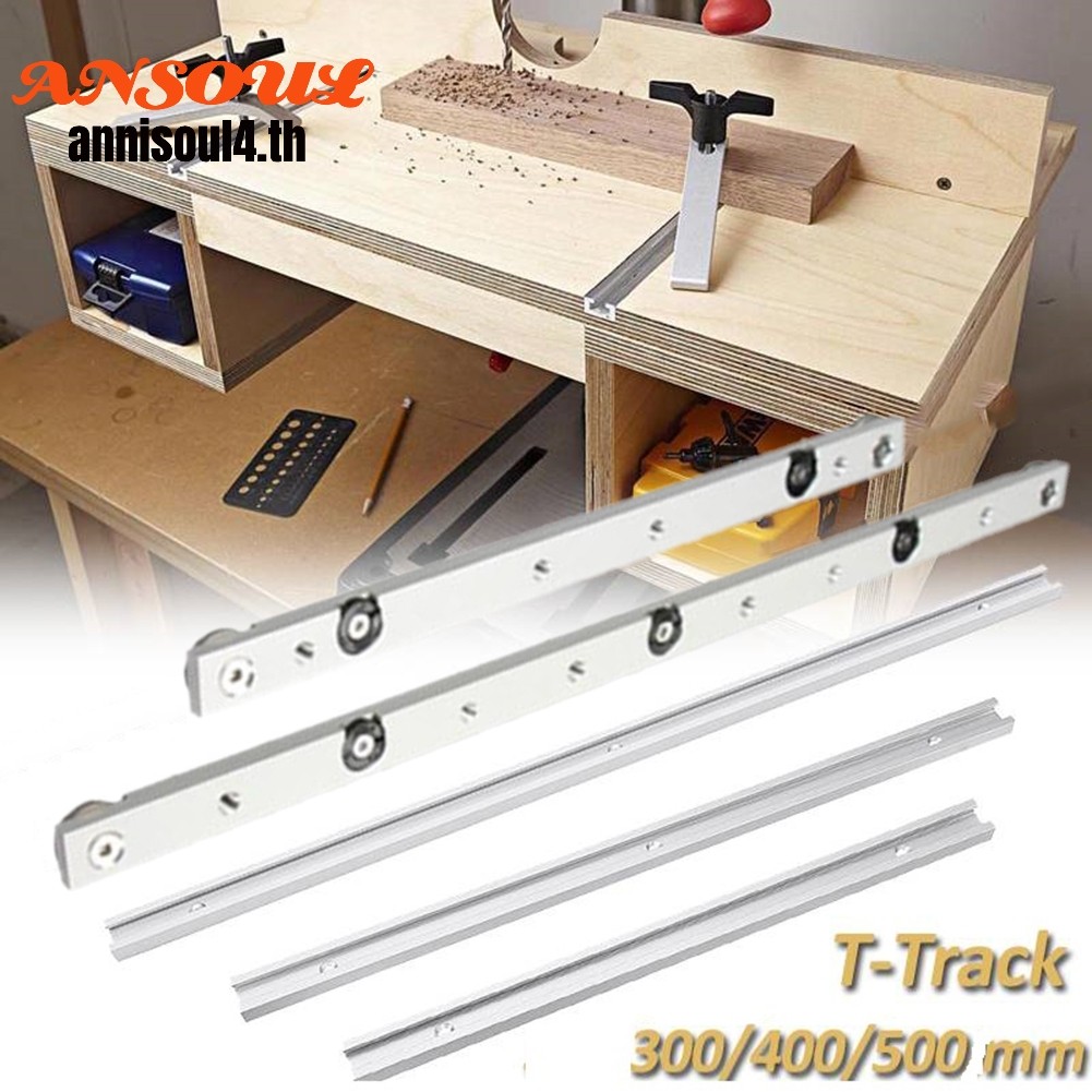 อลูมิเนียมอัลลอยด์ T-tracks Slot Miter Track และ Miter Bar Slider Table Saw Miter