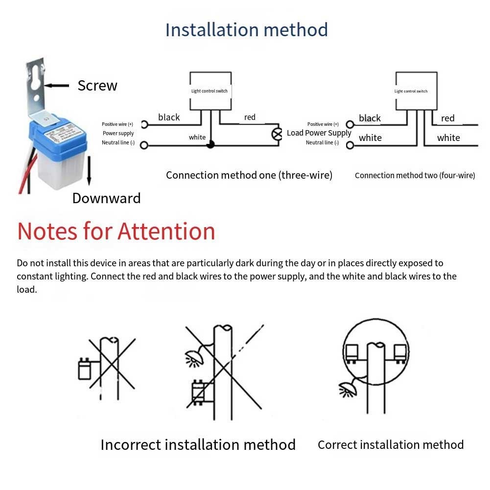 ALL HOTAS-10 12V สวิตช์ไฟ Twilight SwitchSensor เปิดอัตโนมัติสําหรับ Streetlight