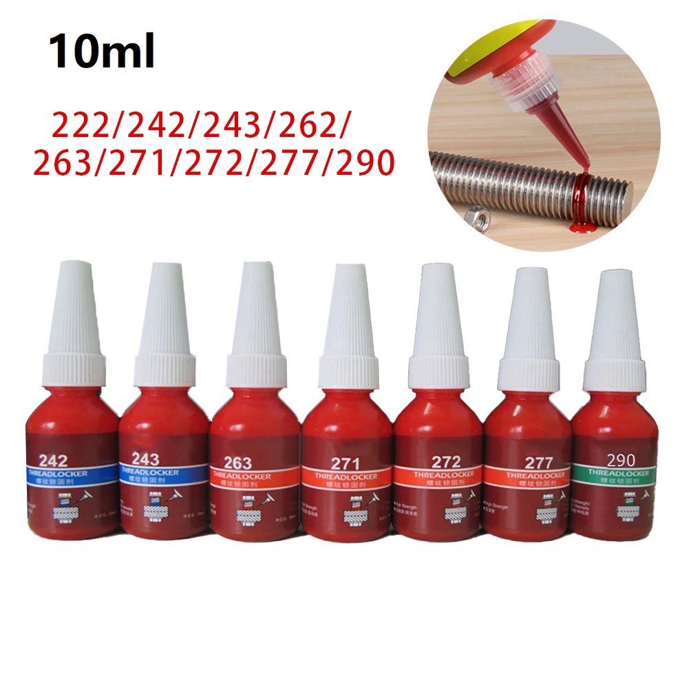 [ขายร้อน] 10ml Threadlocker 222/242/243/262/263/271/277/290 กาวแบบไม่ใช้ออกซิเจน❤