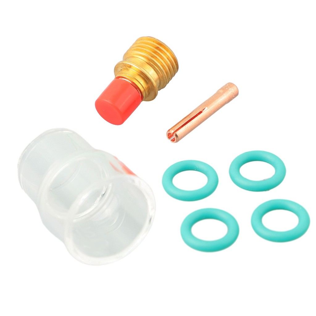 FEX7pcs ไฟฉาย TIG เชื่อม Stubby แก๊สเลนส์ 12 ถ้วยสําหรับ WP-9/WP-20/WP-25 ชุด