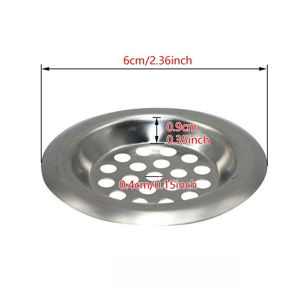 [ขายร้อน] STEEL PLUG STRAINER Bath/Bathroom Sink Shower Drain Filter Cover Hair Catcher UK❤ - รูปที่ 7