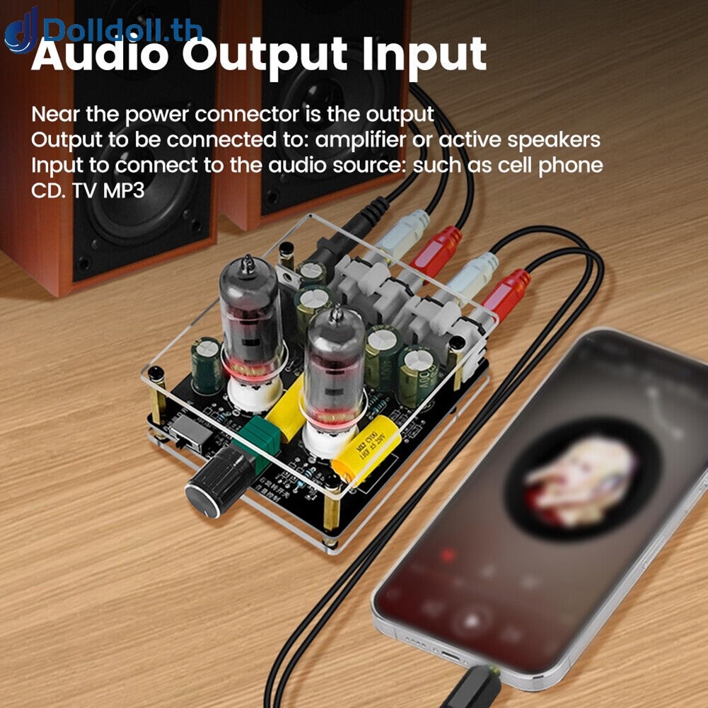 <DOLLDOLL> อัพเกรด 6K4 หลอด Preamplifier HiFi Tube Preamp เสียงเสียง Amp Board