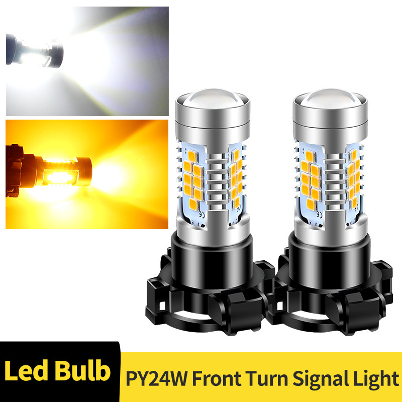 2PCS PY24W LED ไฟเลี้ยวหน้าหลอดไฟสําหรับ BMW 3/5 Series E90 E91 E92 E93 F10 F07 X3 E83 F25 X5/X5M E7