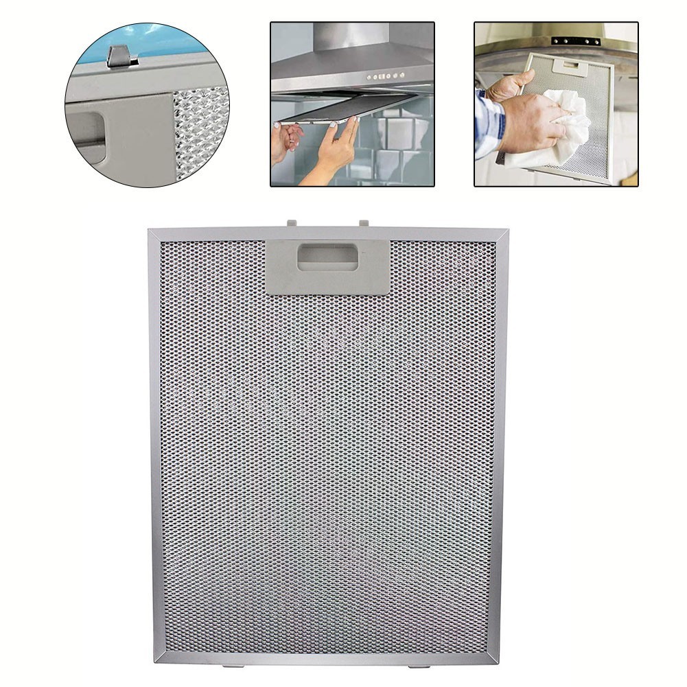 เครื่องดูดควันช่วงกรองน้ํามันเครื่อง Baffle Range Hood อุปกรณ์เสริม 340x280x9mm ราคา ถูกที่สุด ดีลบีเคเค แกลเลอรีภาพที่ 2