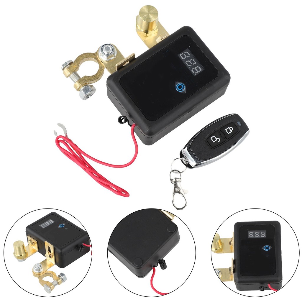 COOCOB, Kill Switch สําหรับรีโมทรถยนต์แบตเตอรี่สวิตช์ตัดการเชื่อมต่อ 12V 260A พร้อม Led Digital