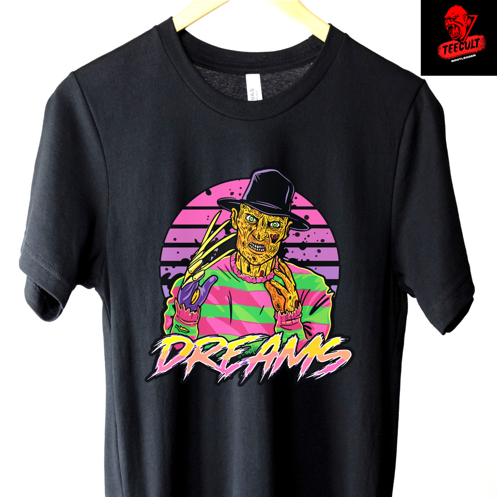 เสื้อยืด Freddy Krueger Dreams Retro Horror จากภาพยนตร์HALLOWEEN แบบ Unisex