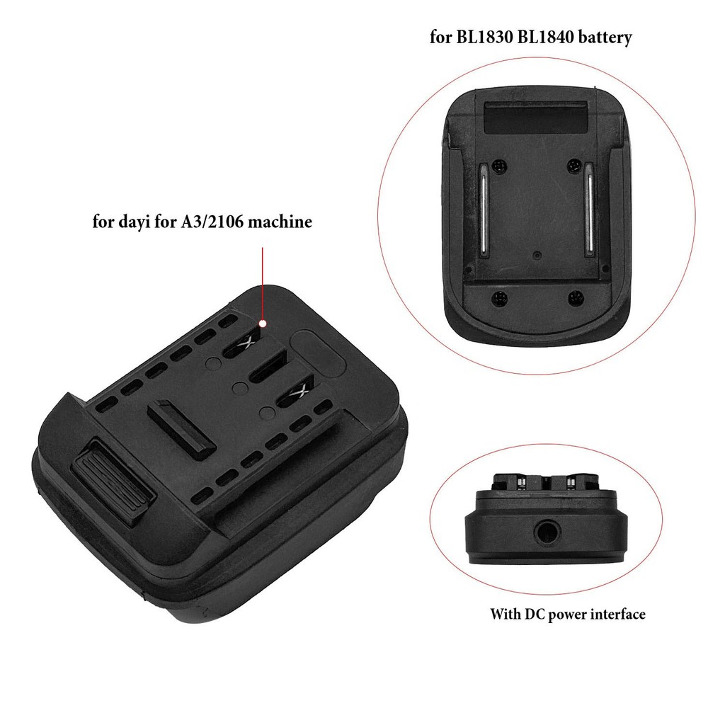 [สต็อก] ขั้วต่อสายเคเบิลอะแดปเตอร์แบตเตอรี่สําหรับ BL1830 BL1840 BL1850 สําหรับ dayi สําหรับ A3 2106 ❀