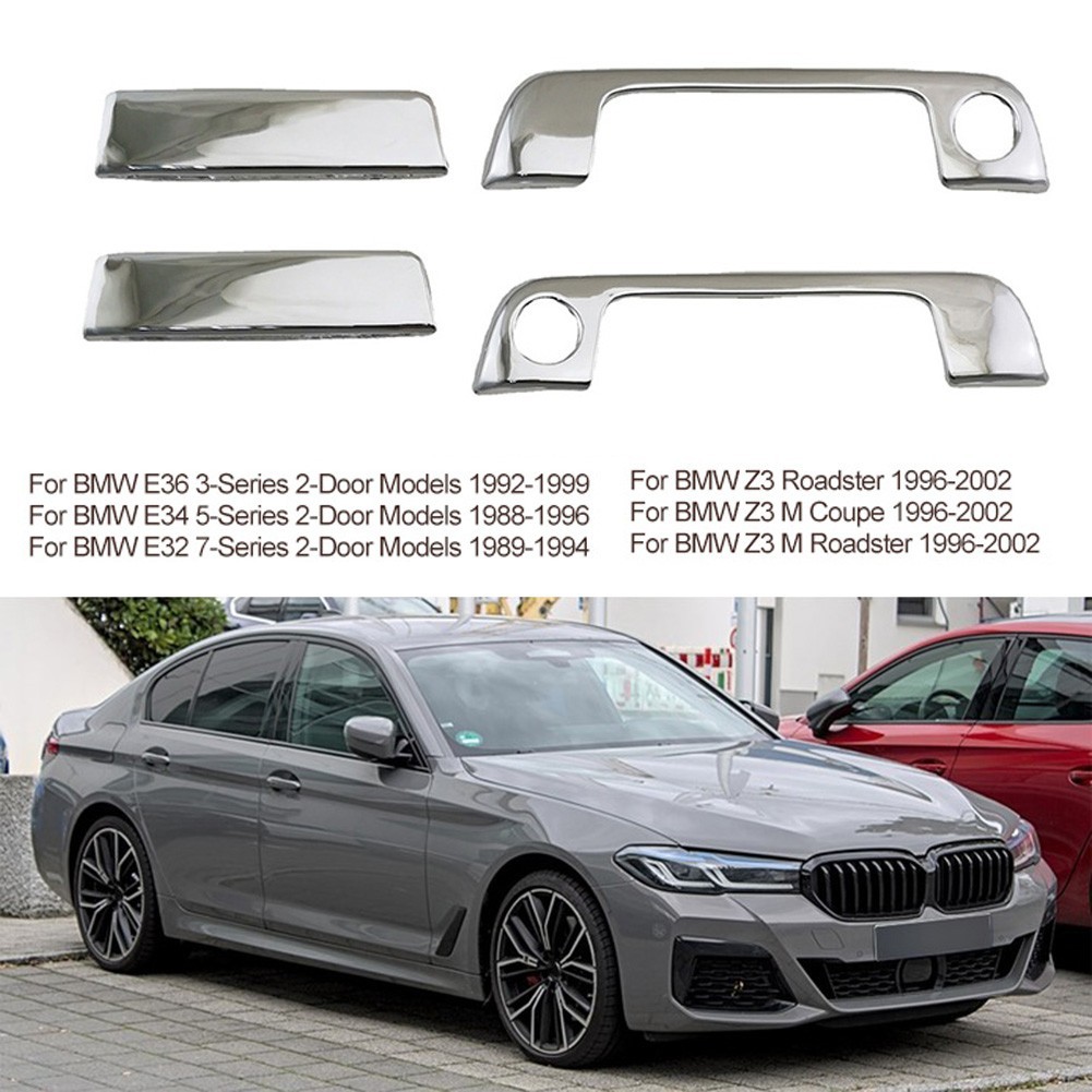 คลังสินค้าพร้อมสําหรับ BMW E36 3-Series Z3 M สําหรับ Coupe Roadster Chrome มือจับประตูด้านข้าง Trim