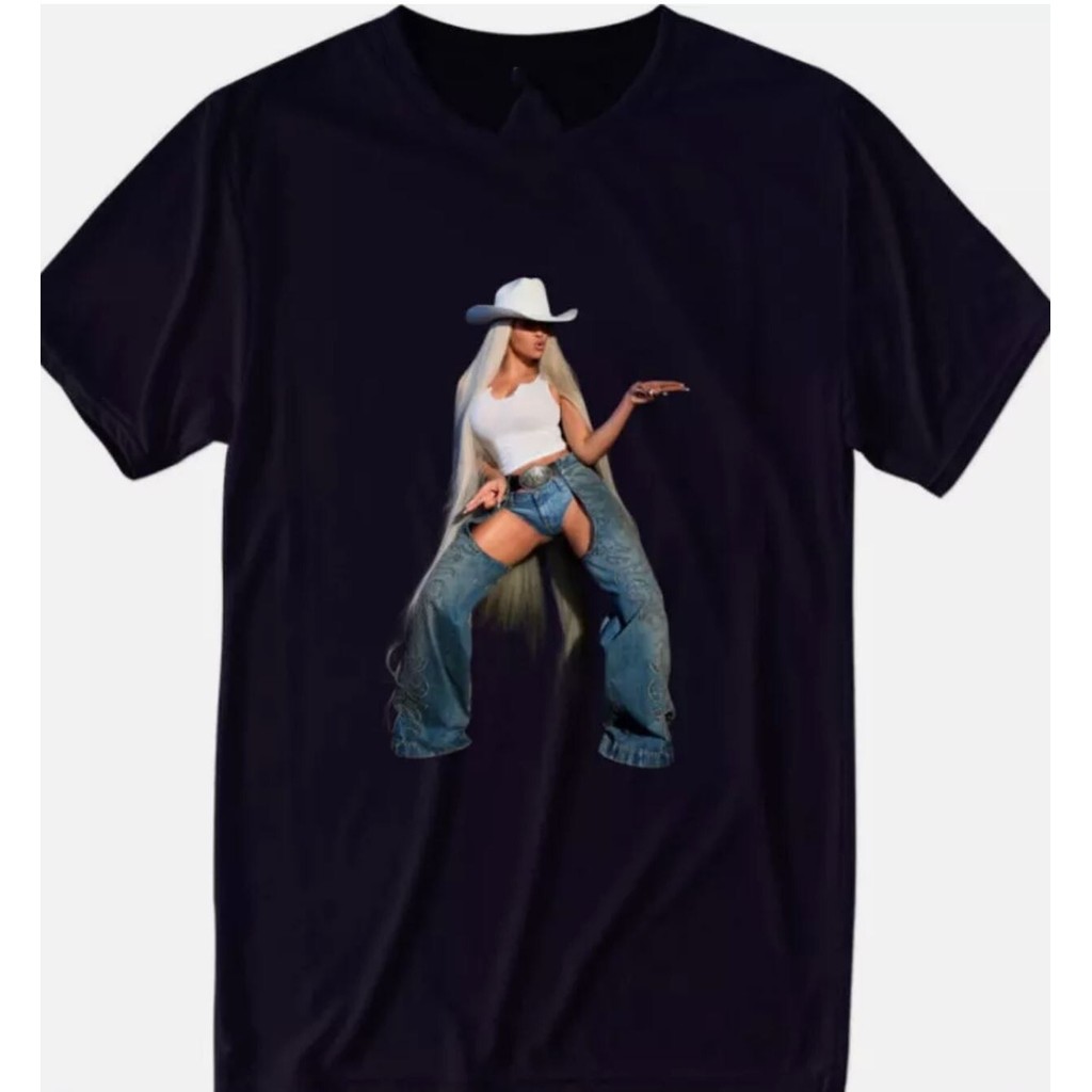ของขวัญวาฟเฟิลสําหรับเพื่อน Beyonce Cowboy Carter เสื้อยืด, คาวบอย Carter เสื้อ xs-3xl 1 ผ้าฝ้าย   