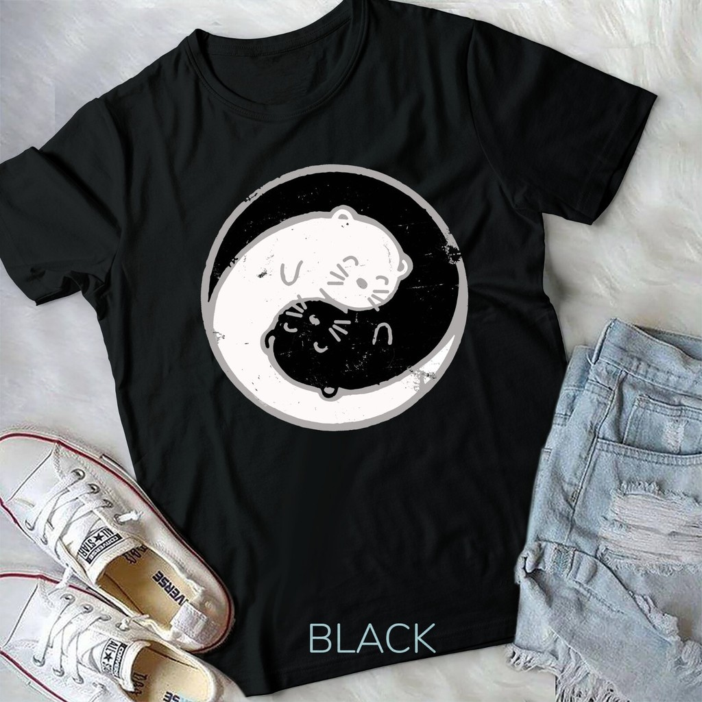 เสื้อยืด Ferret Ying Yang ออกแบบเหมือนERMINE สำหรับทุกเพศ