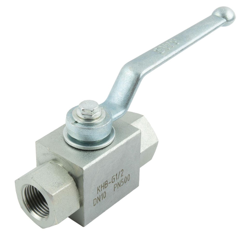 [HOT]Ready Stock 1PCS Hydraulic 2 Way High Pressure Ball Valve- /64\" ถึง \" สําหรับ BSP- 500 Bar MW