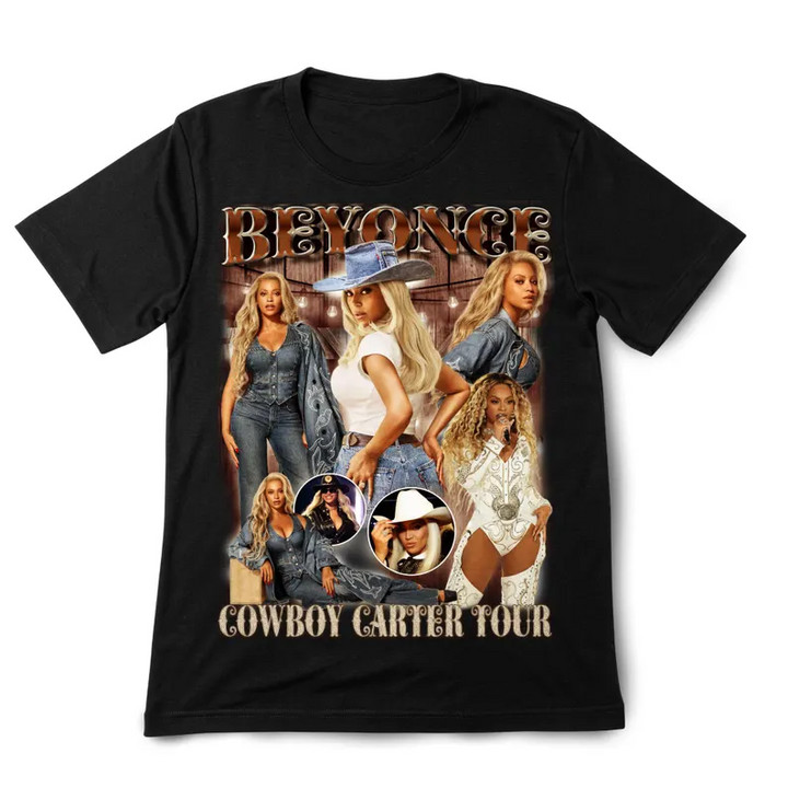 ของขวัญวาฟเฟิลสําหรับเพื่อน Beyonce Music Tour T-SHIRT xs-3xl 1 ผ้าฝ้าย     
