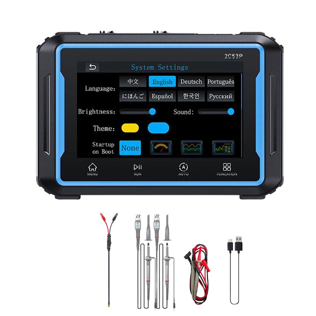 <FAIRLAND-TH>สําหรับFNIRSI-2C53P หน้าจอสัมผัส Digital Oscilloscope มัลติมิเตอร์สัญญาณเครื่องกําเนิดไ