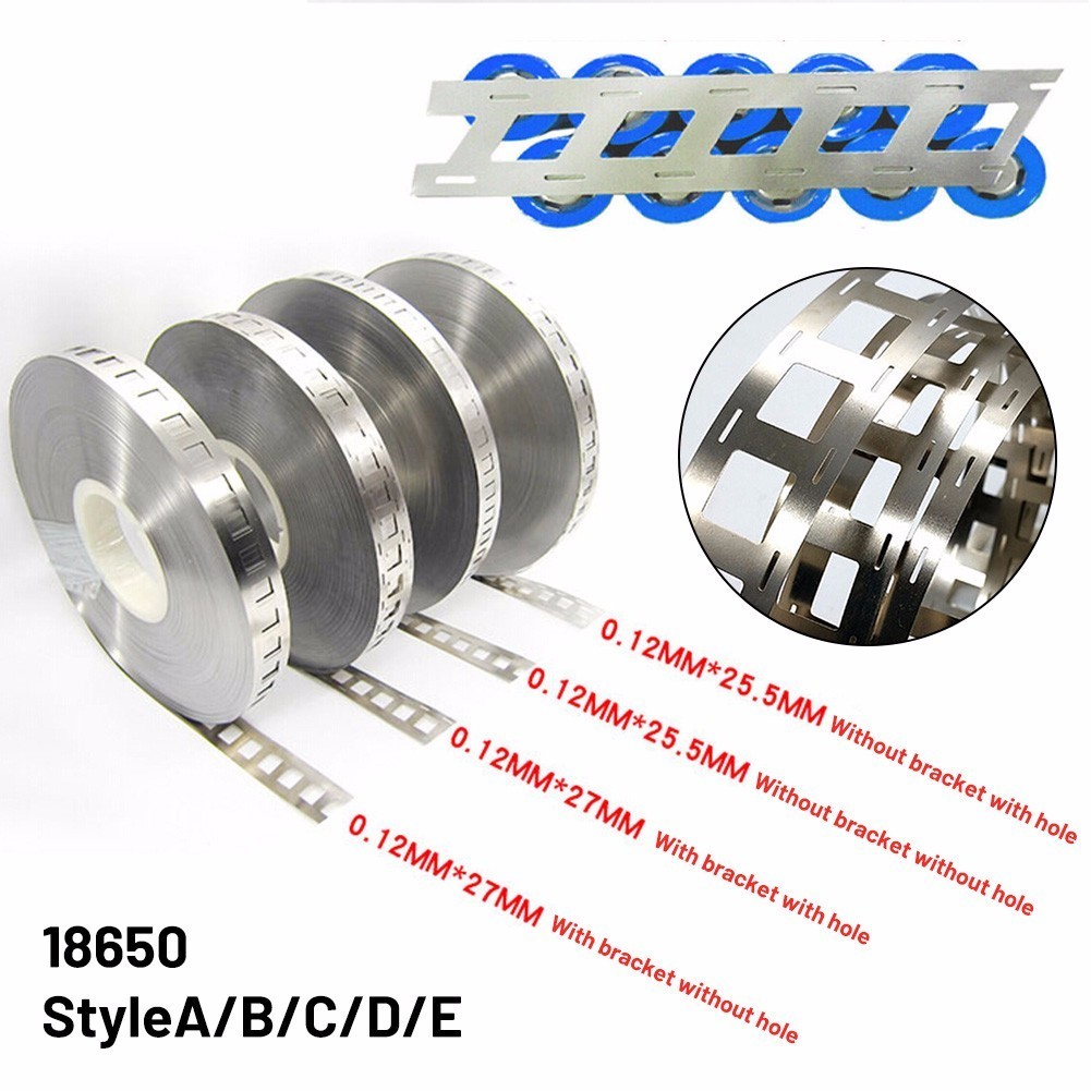 [SWHOME] เข็มขัดแถบนิกเกิล 4 แบบ18650 Battery Spot Welding 1m x 27mm x 0.12mm [AUG]