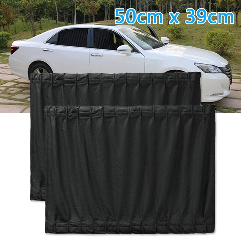 พร้อมสต็อก 2 ชิ้นรถ Van SUV VIP Casement Curtain Anti-shade Visor 50*39 ซม.