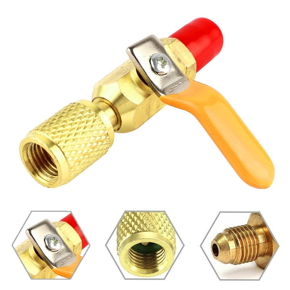 [ELEA HOT] 1/4 นิ้ว SAE HVAC Adapter สําหรับสายชาร์จคอนดิชั่นเนอร์ T