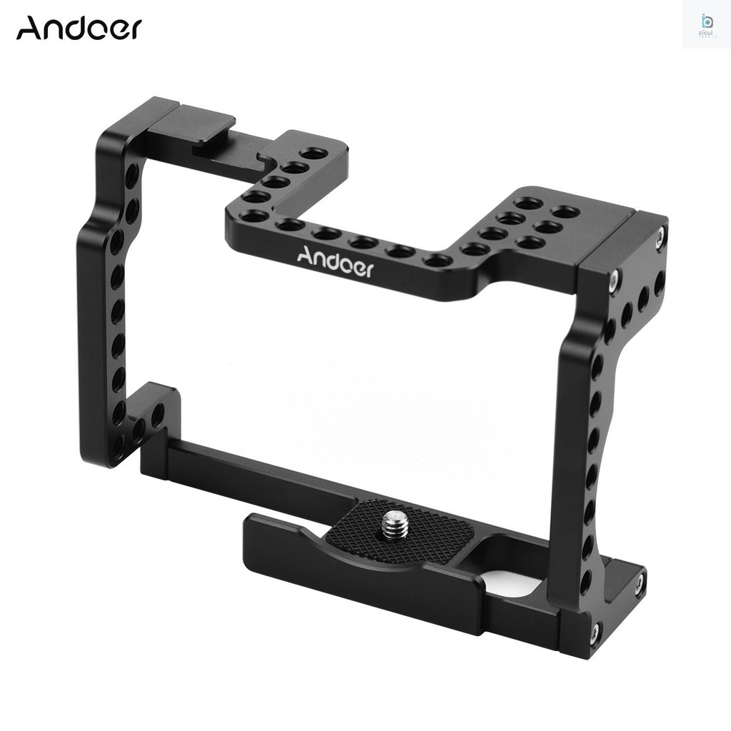 [aliout] Andoer Camera Rig Aluminium Alloy with Cold Shoe 1/4 Thread เข้ากันได้กับกล้อง Mirrorless C