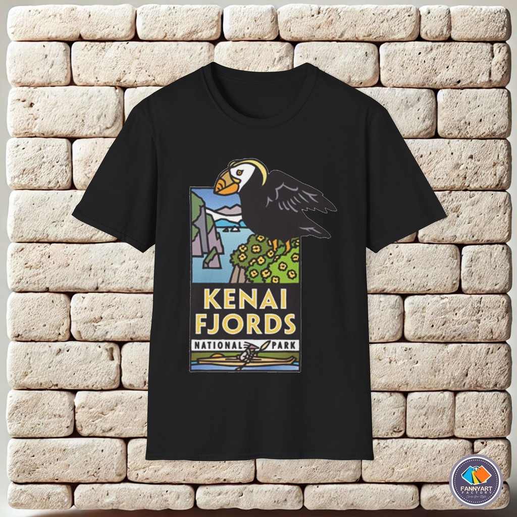 ขายร้อน O-คอ 90s ลําลองแฟชั่นแขนสั้น Kenai Fjords National Park เสื้อยืด Unisex