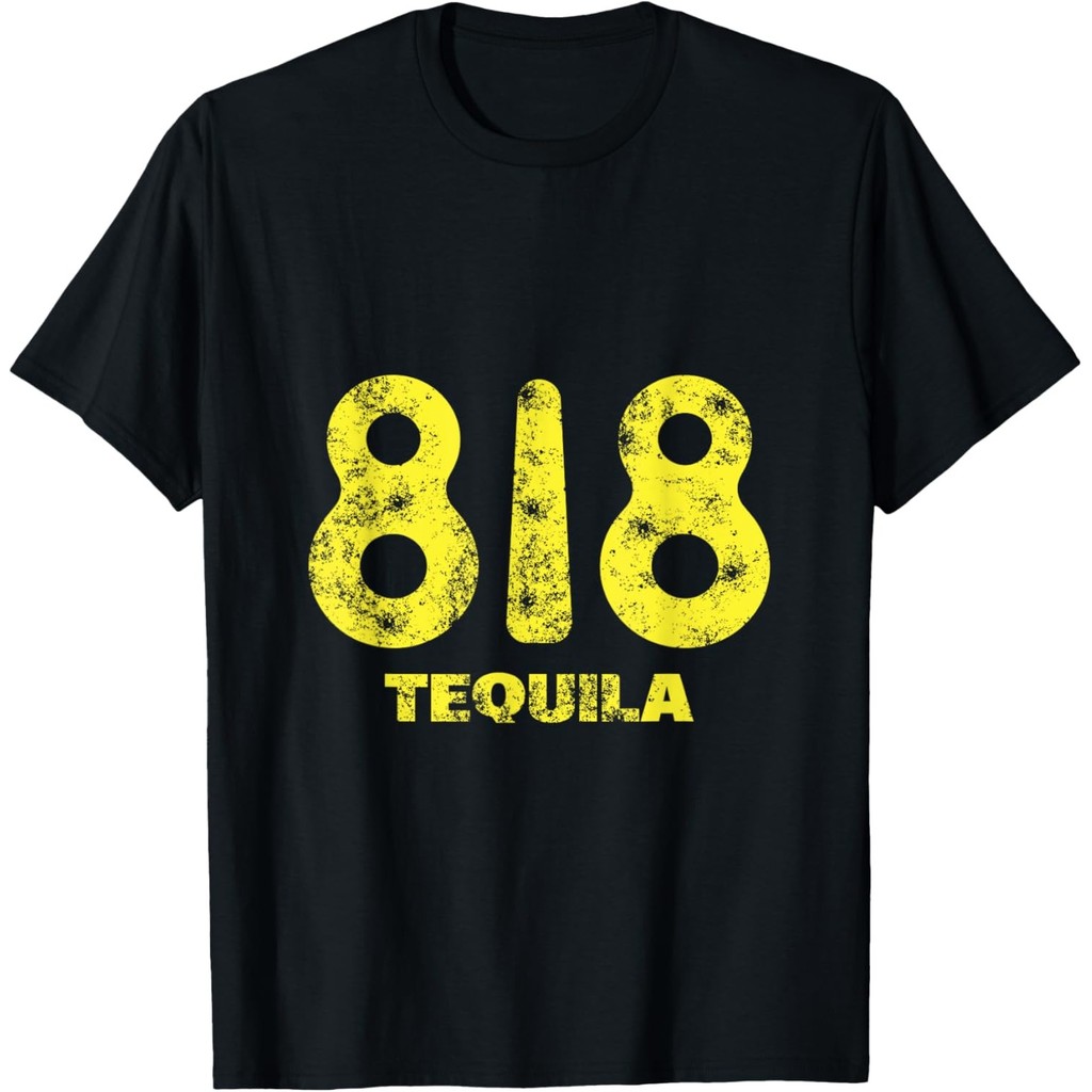 การออกแบบดื่มตลก 818 Tequila Wine Lover Grunge Men เสื้อยืด
