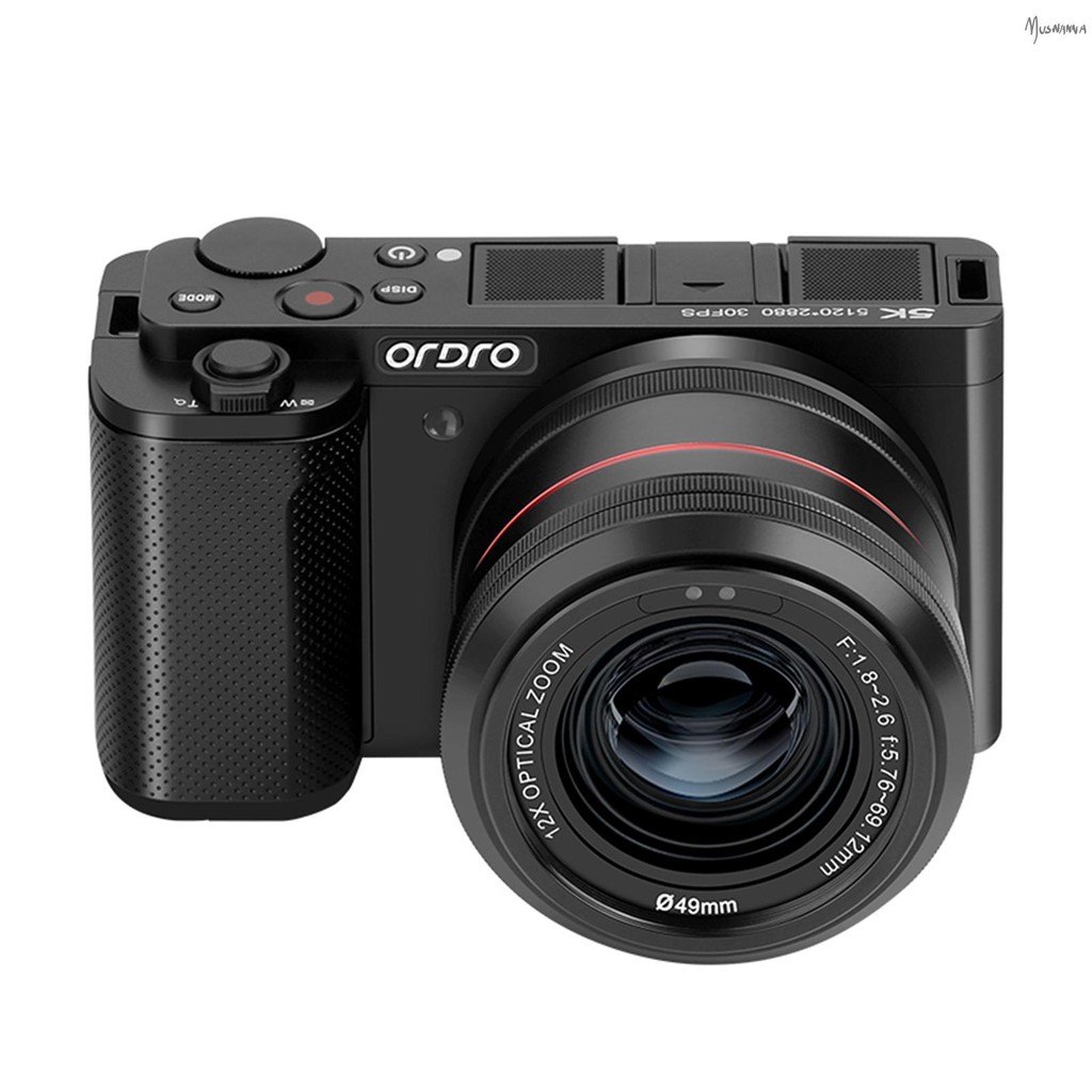 ORDRO G730 5K กล้องดิจิตอล 64MP WiFi กล้องวิดีโอดิจิตอล 3.2 นิ้วหน้าจอสัมผัสพลิก 12X ซูมออปติคัลอัตโ