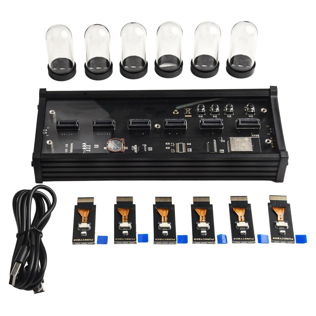 [SWHOME] DIY Digital Tube Clock Kit RGB Analog Digital Clock IPS Luminous Analog Clock