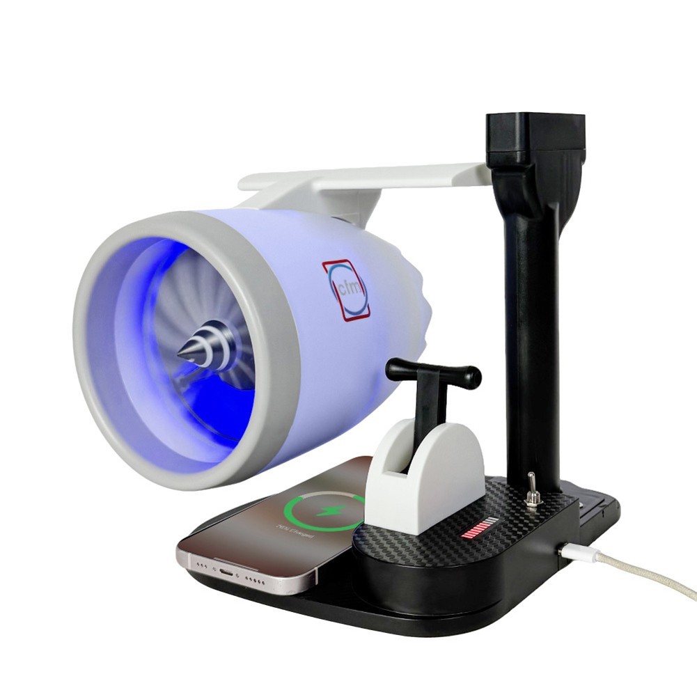 เดสก์ท็อป USB Turbo Fan Engine Portable Jet Engine Humidifier 3D DIY พิมพ์