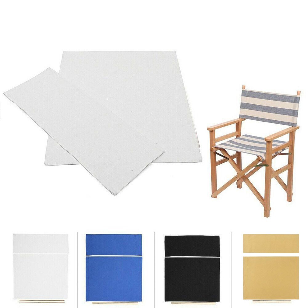 FEXWashable Chair Seat Covers Kit Director Chair Seat Replacement Canvas Cover