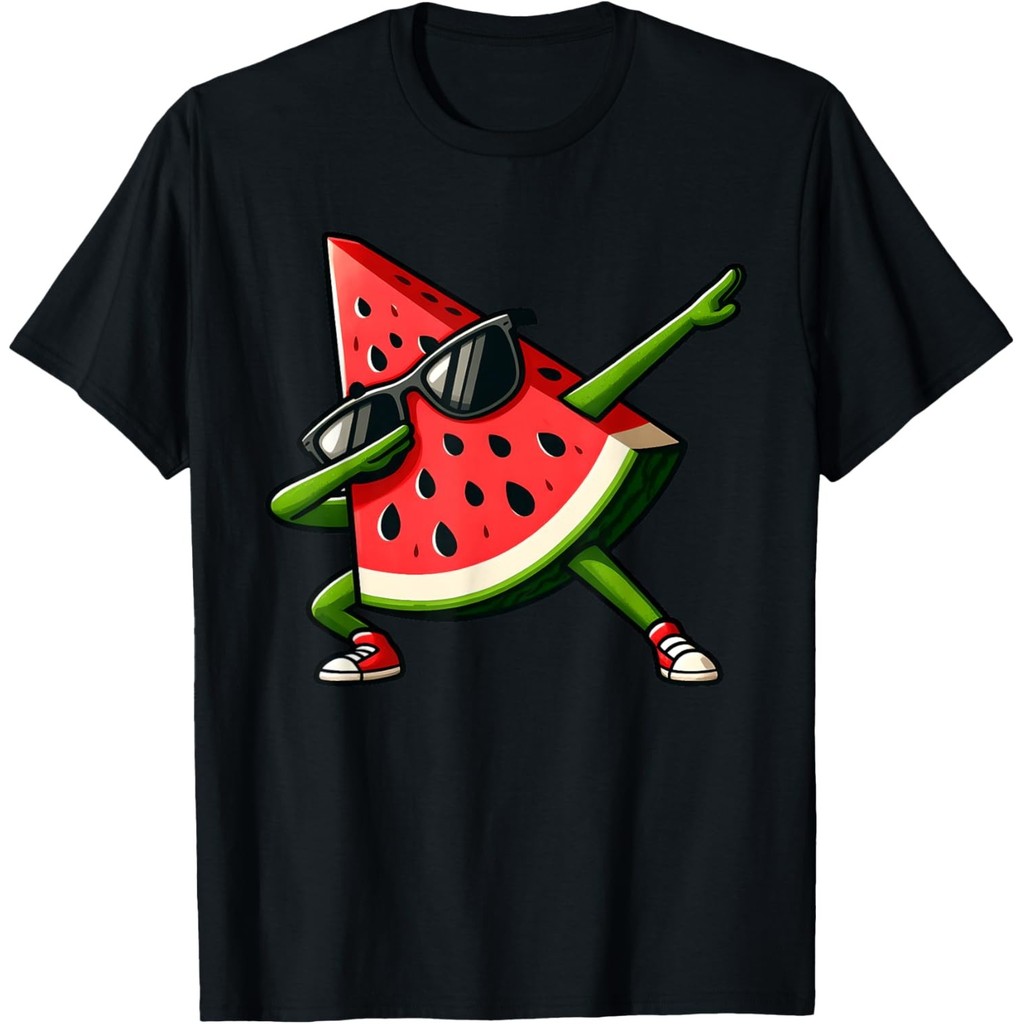 Dabbing Watermelon Kawaii Summer Tropical Fruit Lovers เสื้อยืด