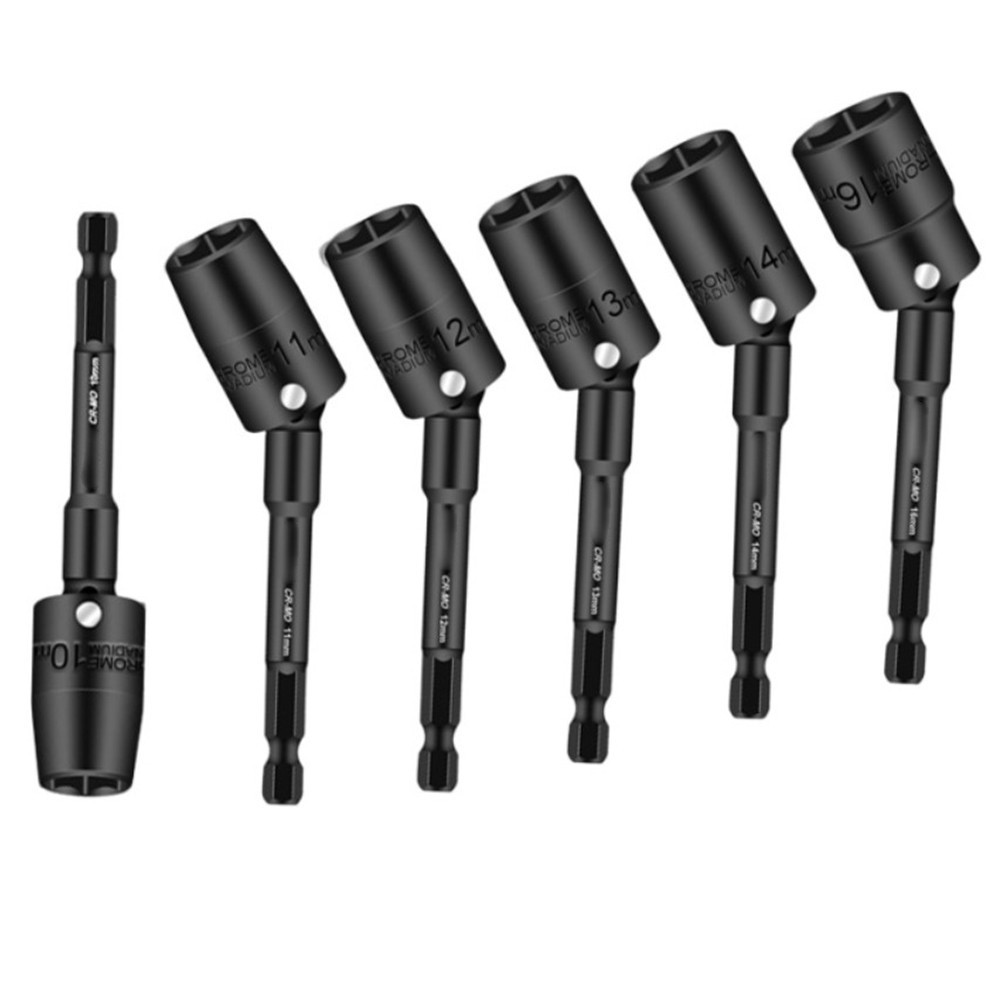 [Q-SMARTCHOICE] อะแดปเตอร์หัวซ็อกเก็ตไดรเวอร์กระแทกหมุนได้ 360 องศา H8-H19 Hex Shank 100 มม.❀